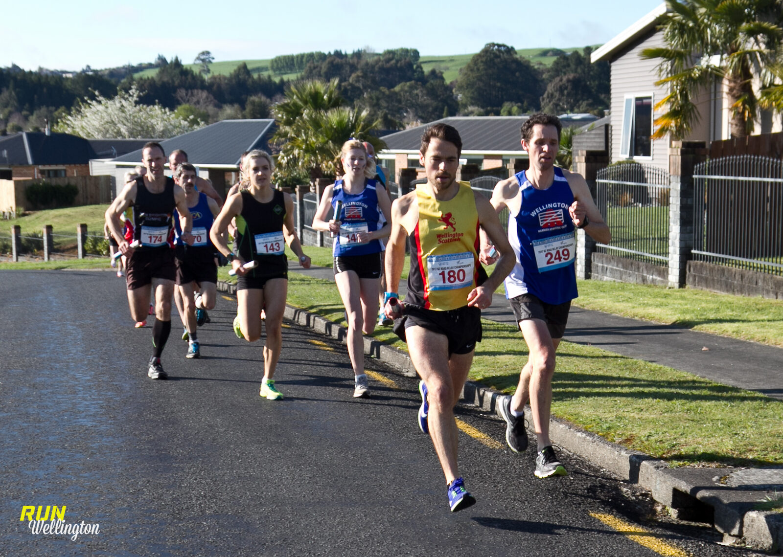 Lap 1 of 7 Underway with Dave running for Wellington Scottish M40A