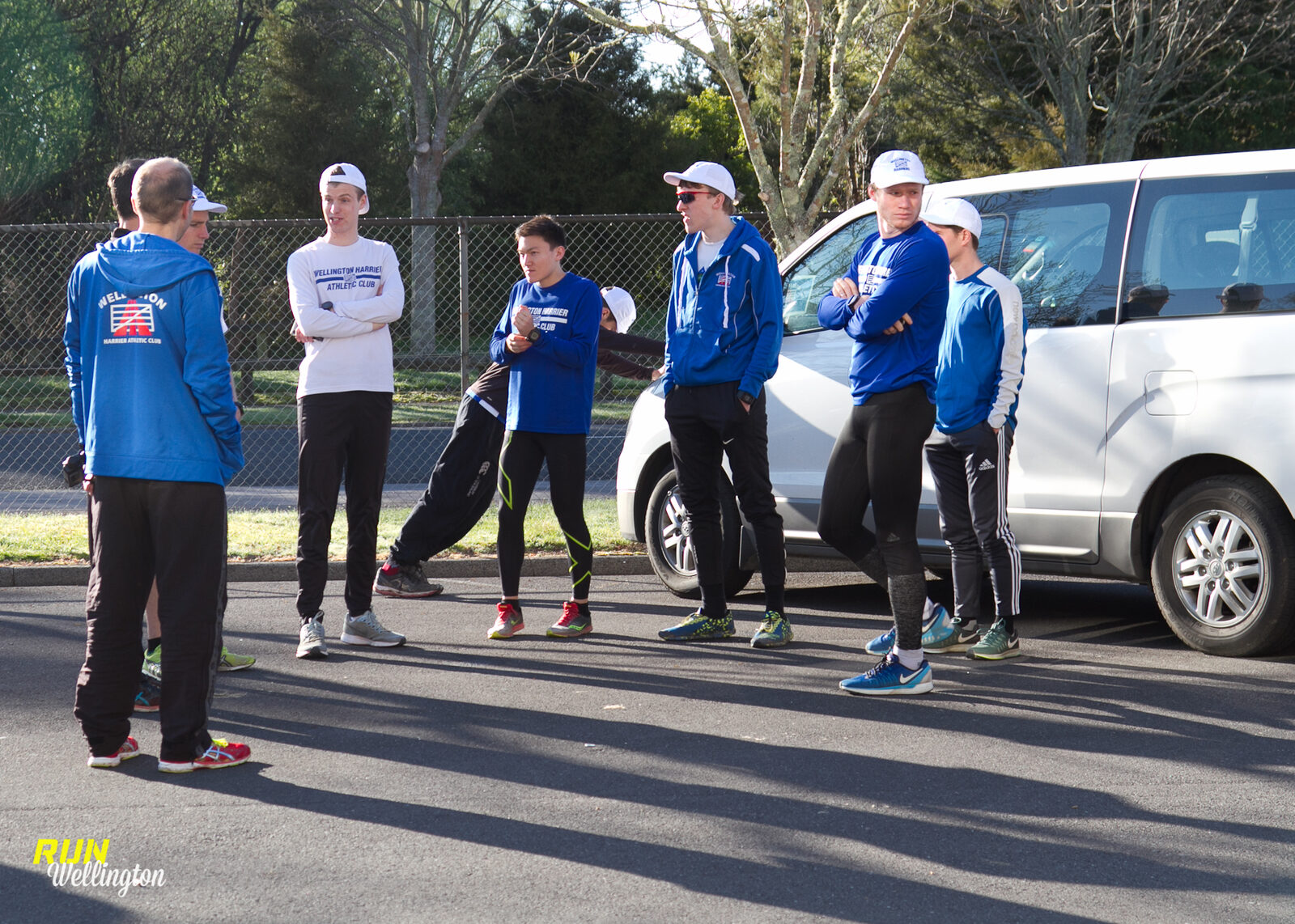 Tim Cornish and the Wellington Harriers Senior Men's Team